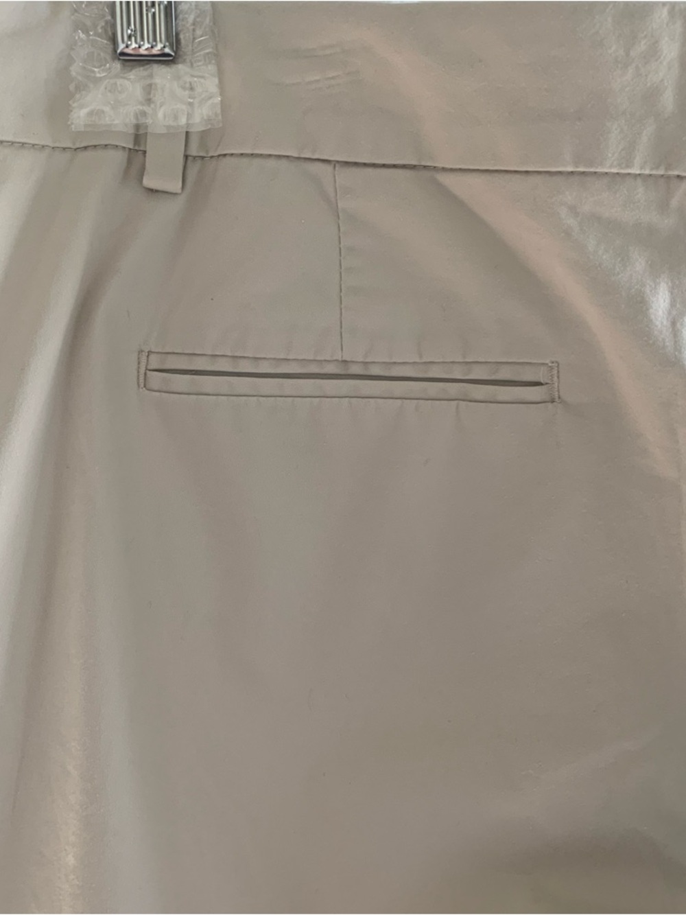 Jacob Fitted Tapered Pants Cotton Cropped Ankle Barrel Spring Summer Beige 12 - Picture 7 of 14